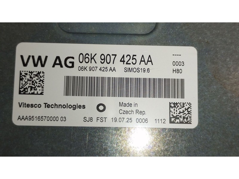 Recambio de centralita motor uce para cupra leon (kl1, ku1, kug) 2.0 tsi referencia OEM IAM 06K907425AA  
