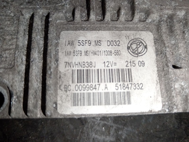 Recambio de centralita motor uce para fiat 500 (312_) 1.2 (312axa1a) referencia OEM IAM 51847332 7NVHNB38J 