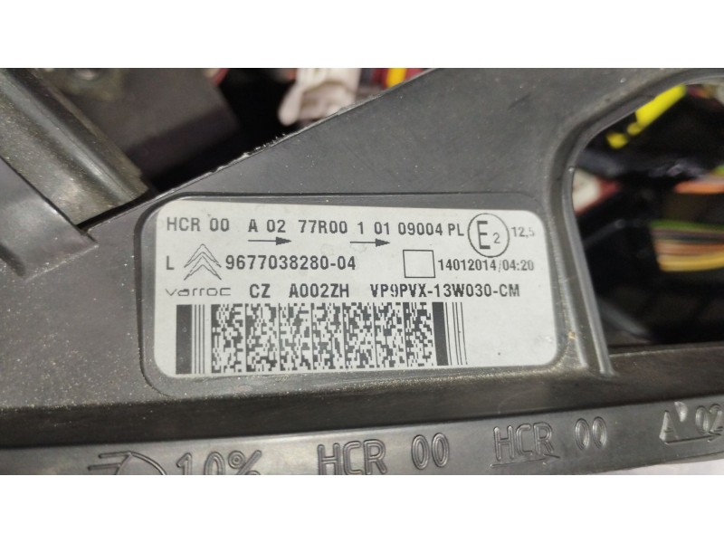 Recambio de faro izquierdo para citroën ds3 (sa_) 1.2 vti 82 referencia OEM IAM 9677038280 9673814980 9673815080