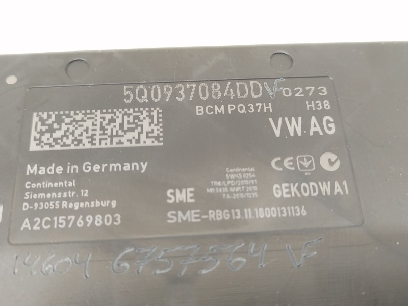 Recambio de modulo electronico para audi q2 (gab, gag) 35 tfsi referencia OEM IAM 5Q0937084DD  