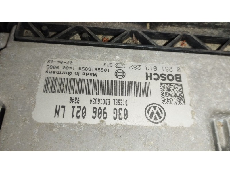 Recambio de centralita motor uce para seat altea (5p1) 1.9 tdi referencia OEM IAM 03G906021LN 0281013282 