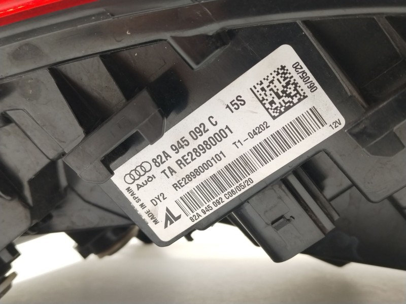 Recambio de piloto trasero derecho para audi a1 sportback (gba) 30 tfsi referencia OEM IAM 82A945092C  