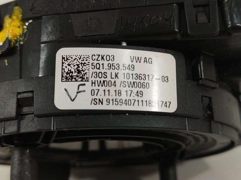 Recambio de anillo airbag para audi q2 (gab, gag) 35 tfsi referencia OEM IAM 5Q1953549  