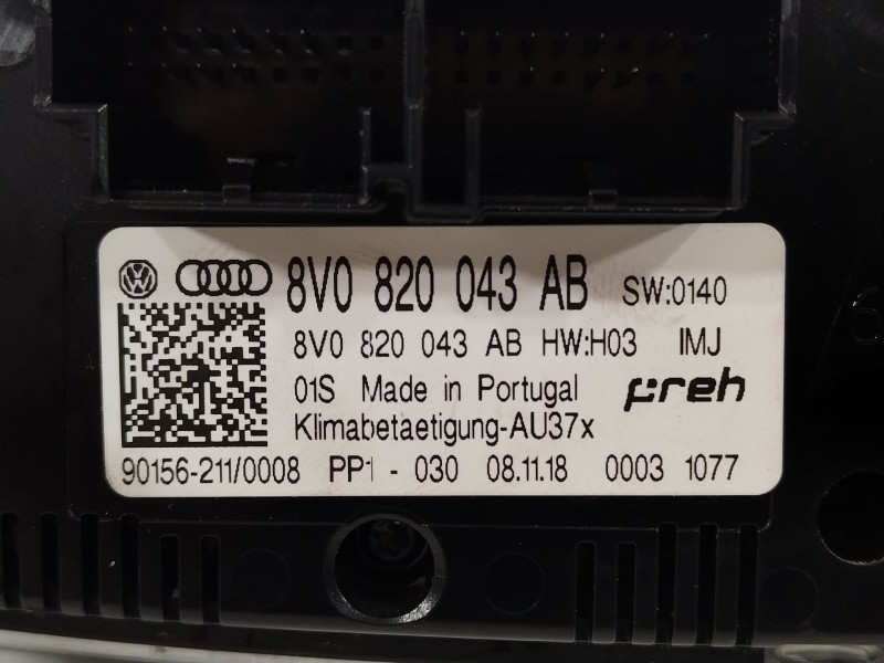 Recambio de mando climatizador para audi q2 (gab, gag) 35 tfsi referencia OEM IAM 8V0820043AB  