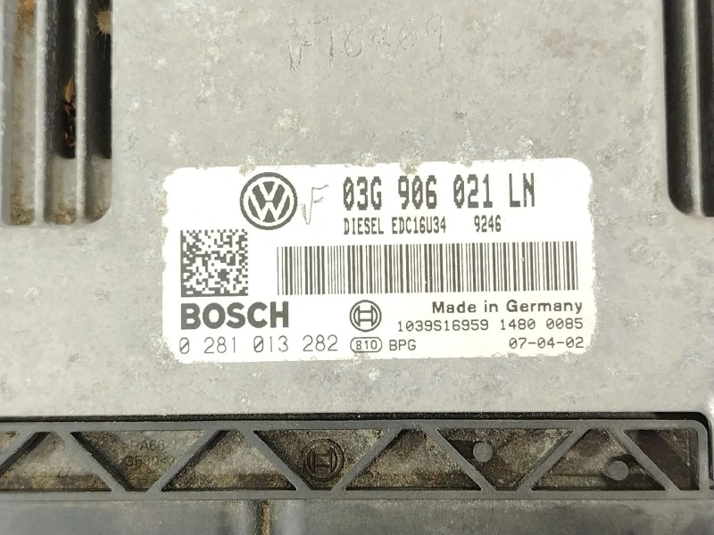 Recambio de centralita motor uce para seat altea (5p1) 1.9 tdi referencia OEM IAM 03G906021LN 0281013282 