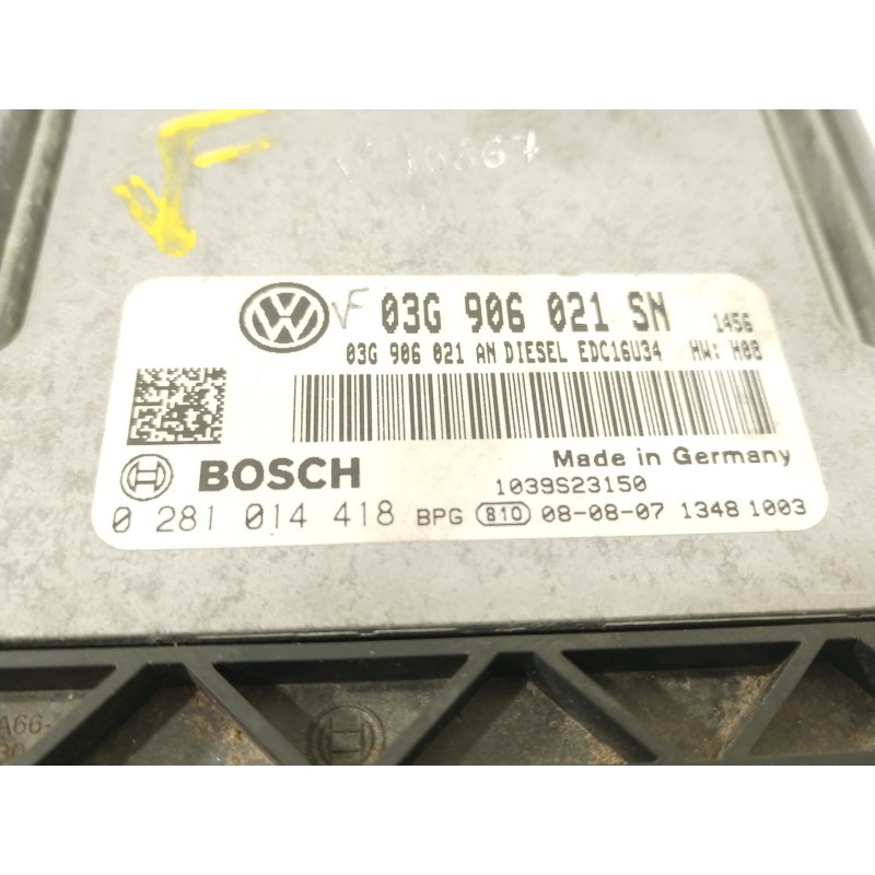 Recambio de centralita motor uce para seat altea (5p1) 2.0 tdi 16v referencia OEM IAM 03G906021SN 0281014418 