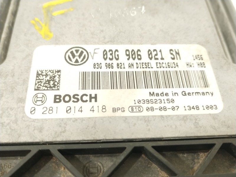 Recambio de centralita motor uce para seat altea (5p1) 2.0 tdi 16v referencia OEM IAM 03G906021SN 0281014418 