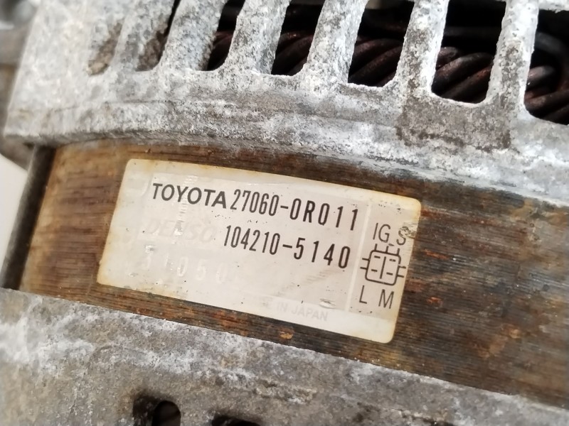 Recambio de alternador para toyota auris (_e15_) 2.2 d (ade157_, ade151_) referencia OEM IAM 270600R011 1042105140 