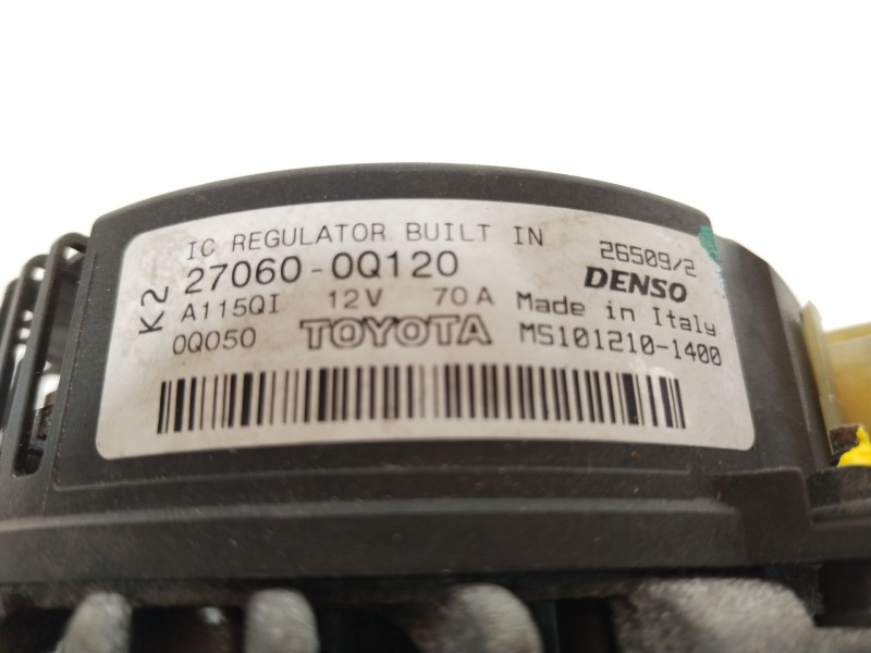 Recambio de alternador para peugeot 107 (pm_, pn_) 1.0 referencia OEM IAM 270600Q120 MS1012101400 