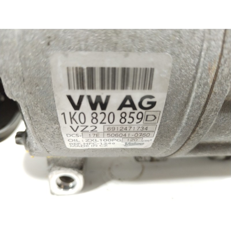Recambio de compresor aire acondicionado para volkswagen golf v (1k1) 1.9 tdi referencia OEM IAM 1K0820859D DCS17E5060410760 