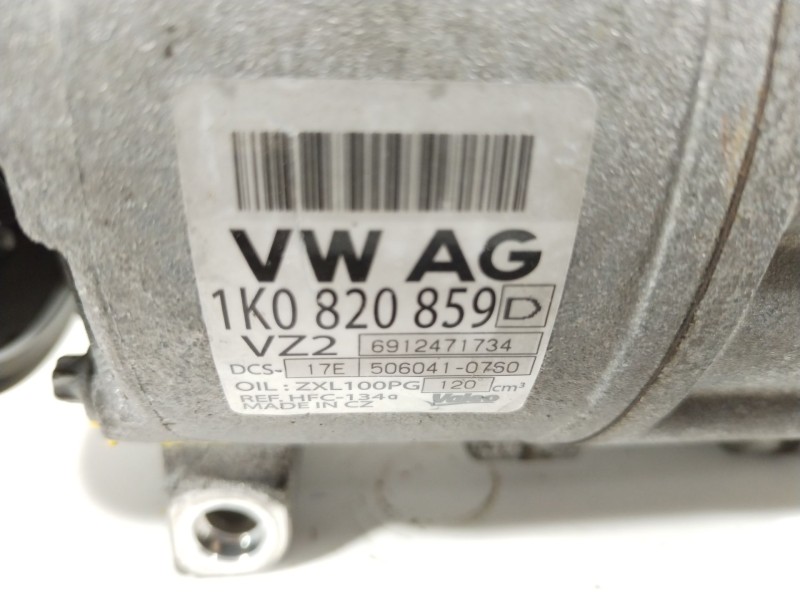 Recambio de compresor aire acondicionado para volkswagen golf v (1k1) 1.9 tdi referencia OEM IAM 1K0820859D DCS17E5060410760 
