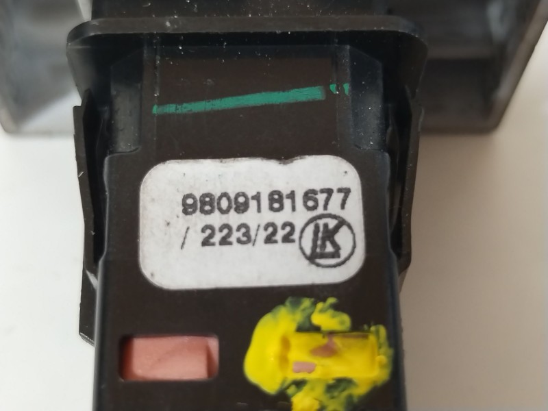 Recambio de warning para citroën jumpy iii furgoneta (v_) 1.5 bluehdi 120 referencia OEM IAM 9809181677  