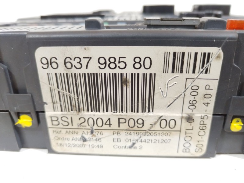 Recambio de caja reles / fusibles para citroën c4 i (lc_) 1.6 hdi referencia OEM IAM 9663798580 BSI2004P09 