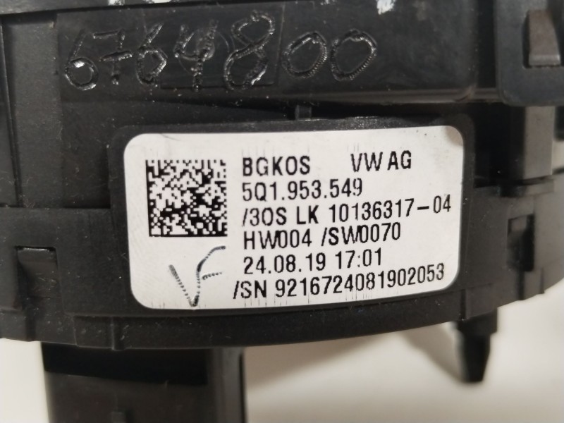 Recambio de anillo airbag para audi a1 sportback (gba) 30 tfsi referencia OEM IAM 5Q1953549  