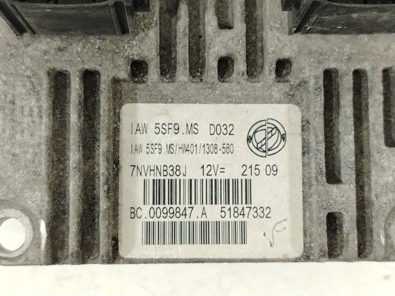 Recambio de centralita motor uce para fiat 500 (312_) 1.2 (312axa1a) referencia OEM IAM 51847332 7NVHNB38J 