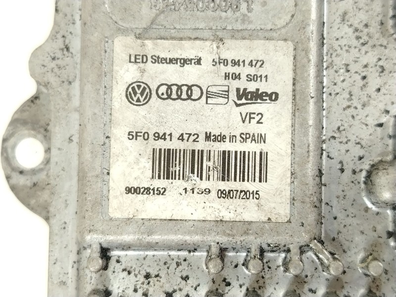 Recambio de centralita faros xenon para seat leon st (5f8) 1.6 tdi referencia OEM IAM 5F0941472 90028152 