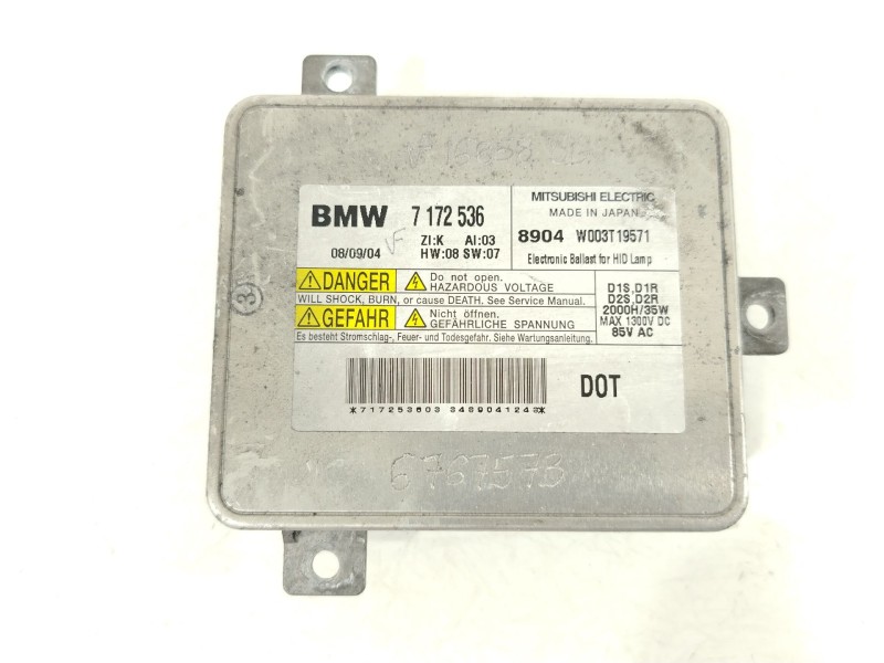 Recambio de centralita faros xenon para bmw 3 touring (e91) 320 d referencia OEM IAM 7172536 W003T19571 