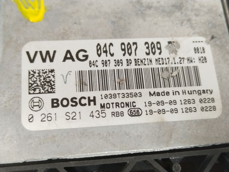 Recambio de centralita motor uce para audi a1 sportback (gba) 30 tfsi referencia OEM IAM 04C907309BP 0261S21435 