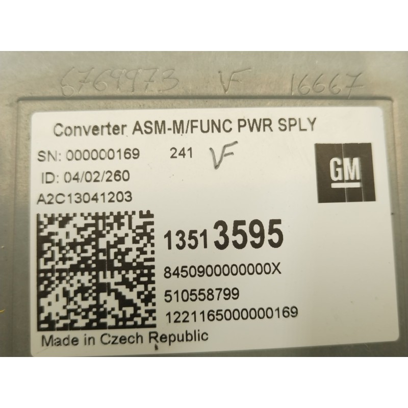 Recambio de modulo electronico para opel insignia b grand sport (z18) 2.0 turbo referencia OEM IAM 13513595  