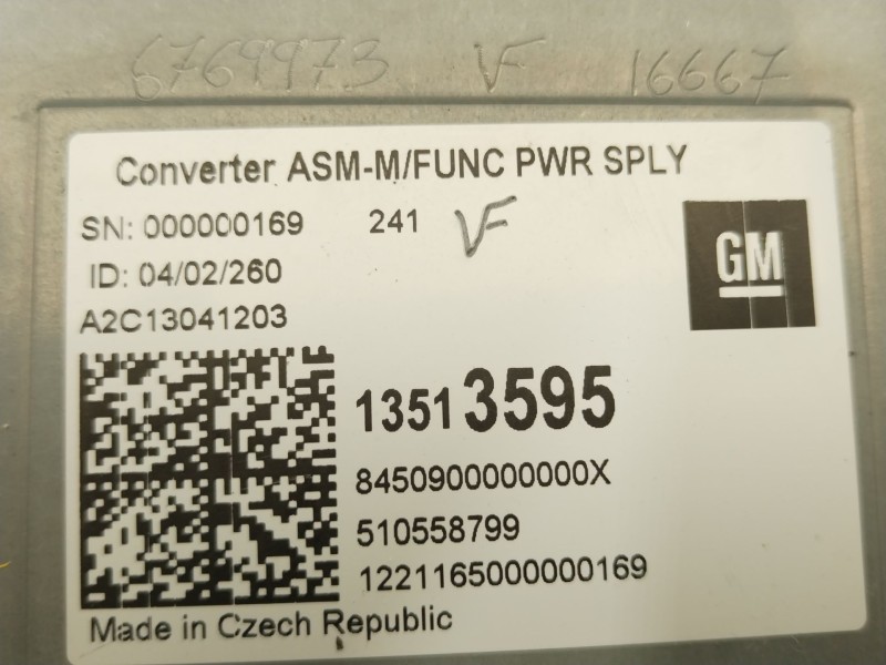 Recambio de modulo electronico para opel insignia b grand sport (z18) 2.0 turbo referencia OEM IAM 13513595  