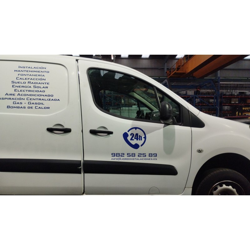 Recambio de puerta delantera derecha para peugeot partner furgoneta/monovolumen (k9) 1.6 bluehdi 75 referencia OEM IAM 9004Z6  