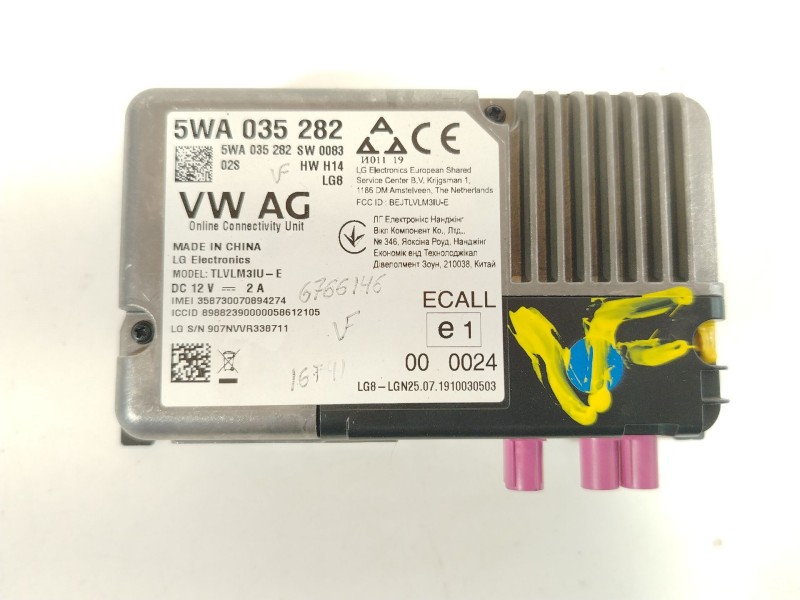 Recambio de modulo electronico para audi a1 sportback (gba) 30 tfsi referencia OEM IAM 5WA035282  