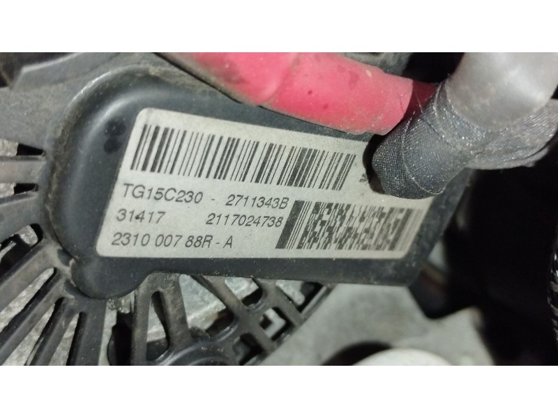 Recambio de alternador para dacia duster (hs_) 1.5 dci referencia OEM IAM 231000788R TG15C230 