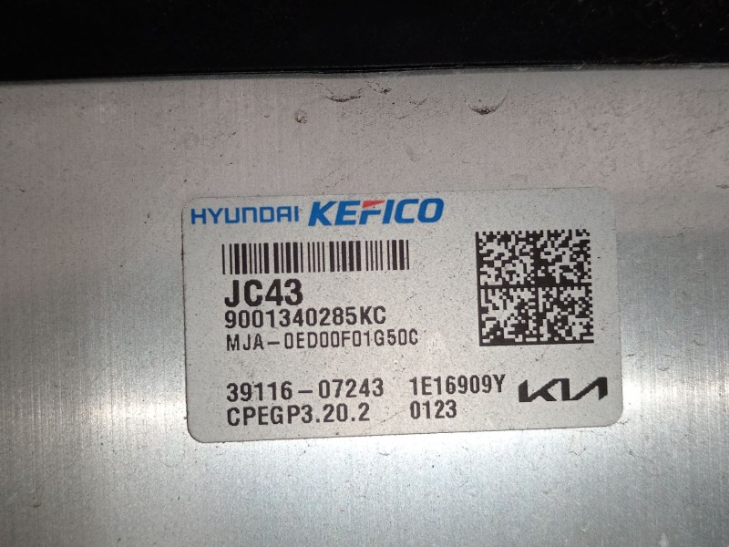 Recambio de centralita motor uce para kia picanto iii (ja) 1.0 referencia OEM IAM 3911607243 9001340285KC 