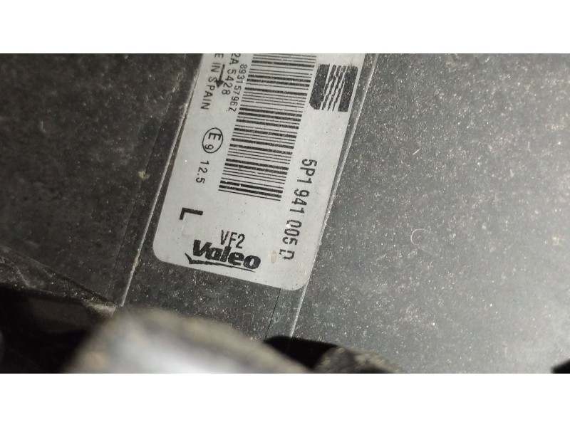Recambio de faro izquierdo para seat altea (5p1) 1.9 tdi referencia OEM IAM 5P1941005D 89315796 