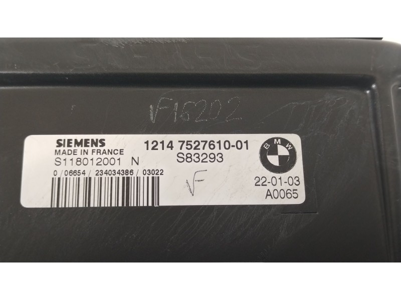 Recambio de centralita motor uce para mini mini (r50, r53) one referencia OEM IAM 12147527610 7530652 S118012001N
