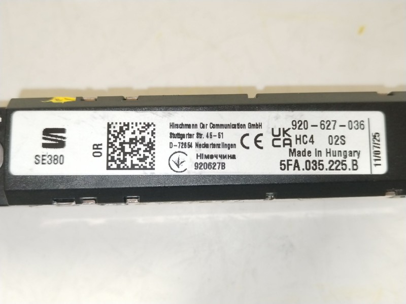Recambio de antena para cupra leon (kl1, ku1, kug) 2.0 tsi referencia OEM IAM 5FA035225B  