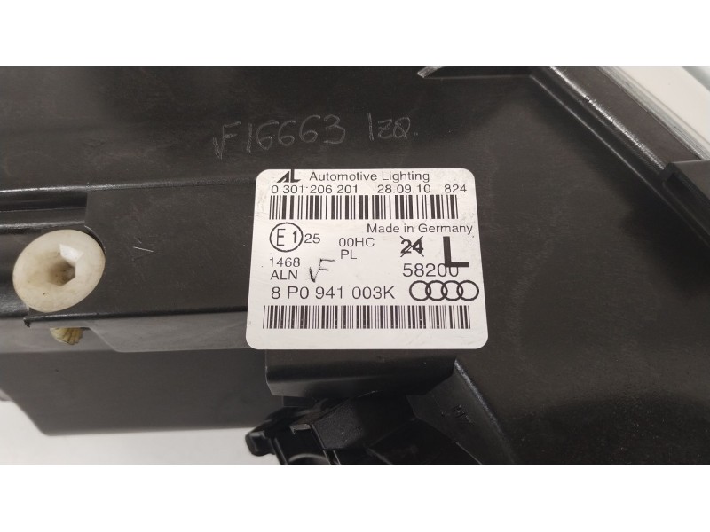 Recambio de faro izquierdo para audi a3 (8p1) 1.9 tdi referencia OEM IAM 8P0941003K 0301206201 
