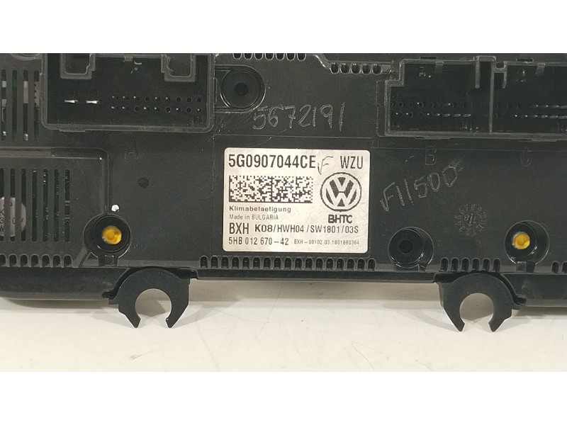 Recambio de mando climatizador para volkswagen golf vii sportsvan advance referencia OEM IAM 5G0907044CE 5HB012670 