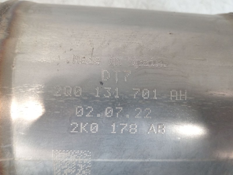 Recambio de catalizador para seat ibiza (kj1) fr ib referencia OEM IAM 2Q0131723G 2Q0131701AH 