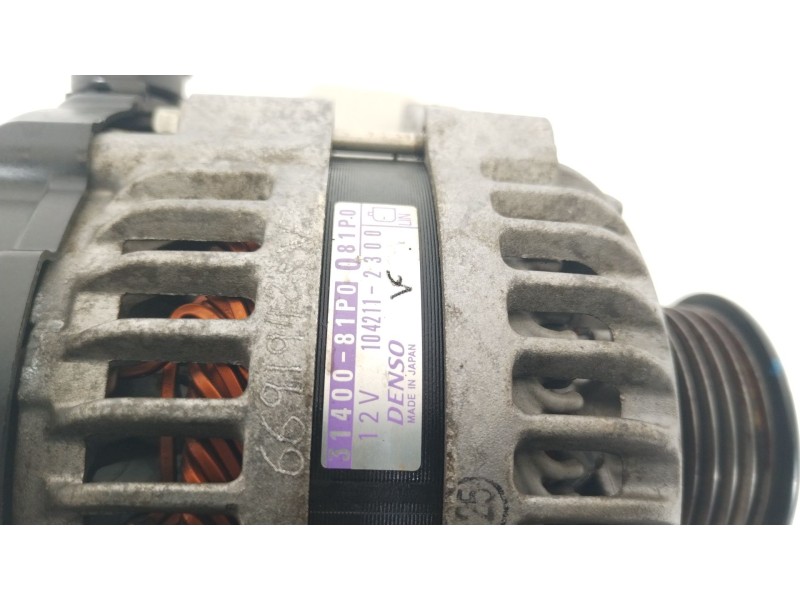 Recambio de alternador para suzuki jimny todo terreno, cerrada (a6g) 1.5 allgrip referencia OEM IAM 3140081P0 1042112300 
