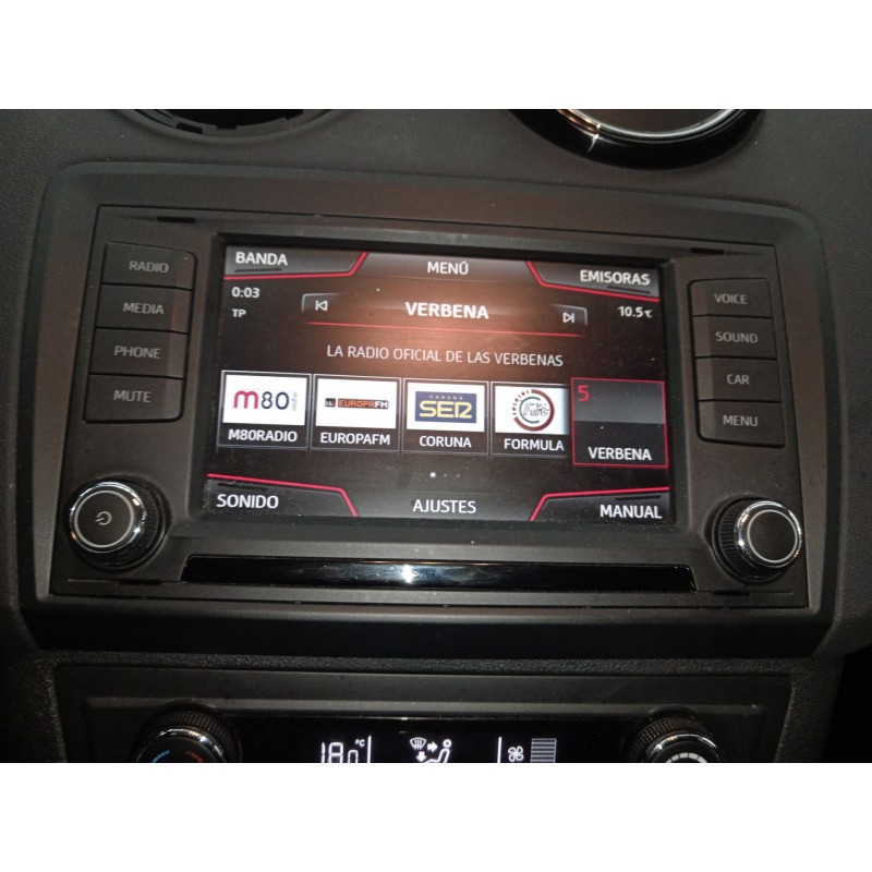 Recambio de pantalla multifuncion para seat ibiza iv (6j5, 6p1) 1.2 tsi referencia OEM IAM 5F0919604  