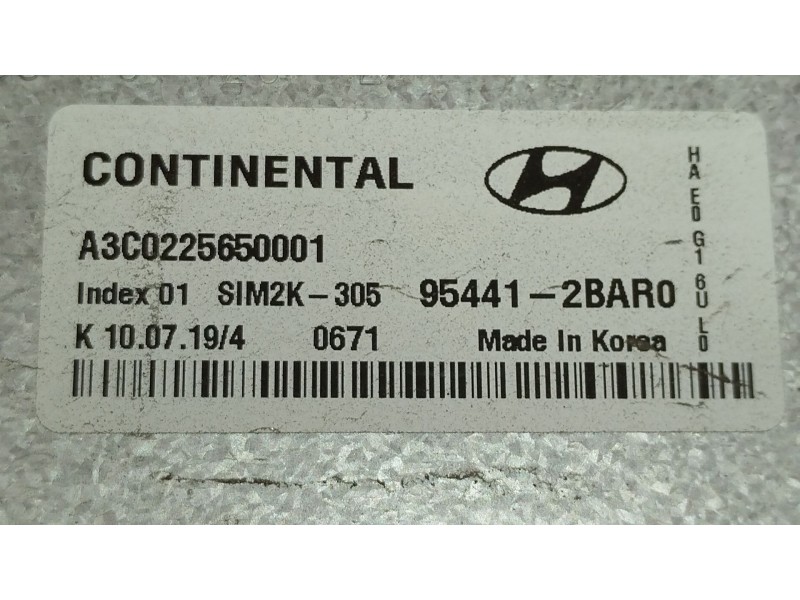 Recambio de centralita cambio automatico para hyundai ioniq (ae) 1.6 gdi hybrid referencia OEM IAM 954412BAR0 A3C0225650001 