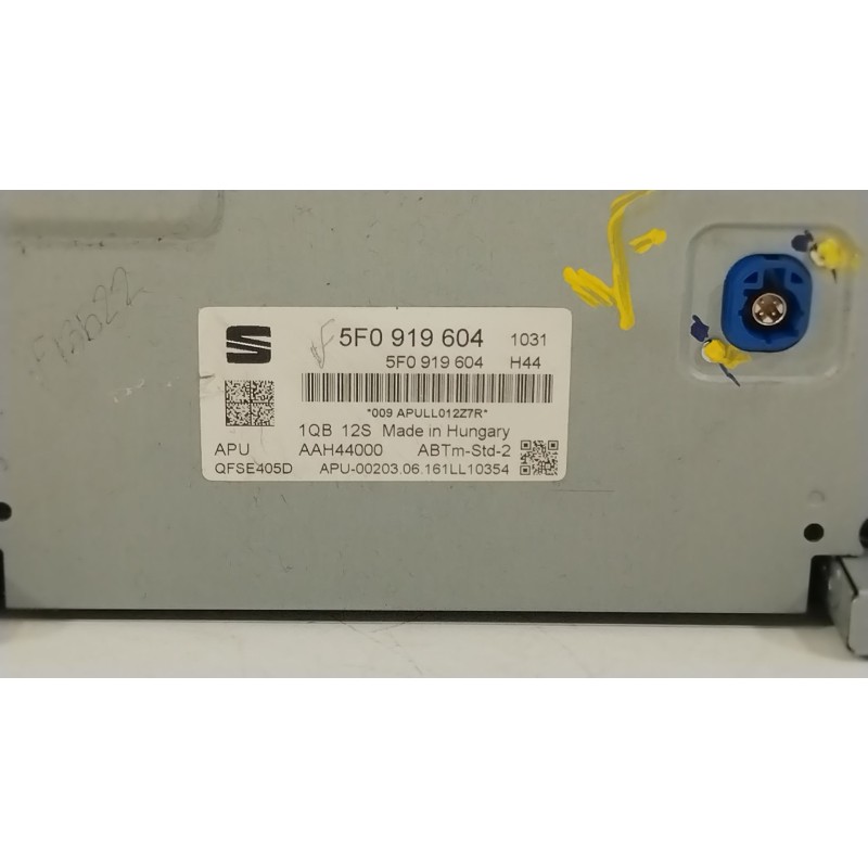 Recambio de pantalla multifuncion para seat ibiza iv (6j5, 6p1) 1.2 tsi referencia OEM IAM 5F0919604  