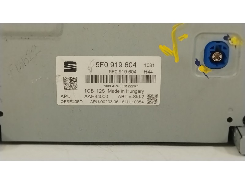 Recambio de pantalla multifuncion para seat ibiza iv (6j5, 6p1) 1.2 tsi referencia OEM IAM 5F0919604  
