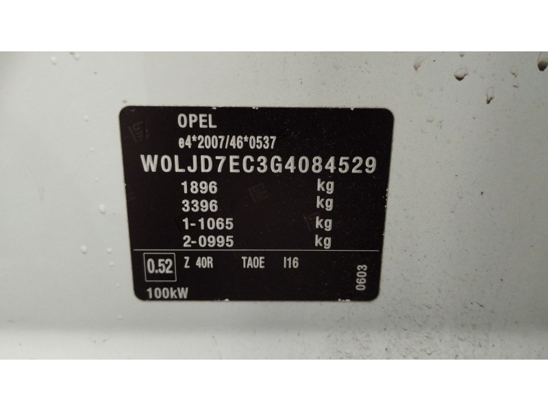 Recambio de motor completo para opel mokka / mokka x (j13) 1.6 cdti (_76) referencia OEM IAM B16DTH  