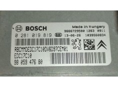 Recambio de centralita motor uce para citroën c4 ii (nc_) 1.6 hdi 90 referencia OEM IAM 9805947680 9666729580 0281019819 2