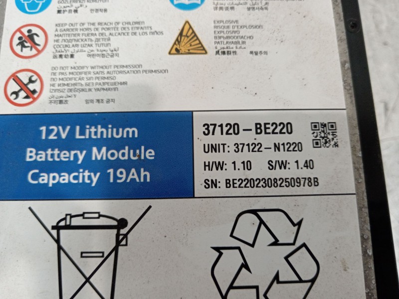 Recambio de bateria para hyundai kona (os, ose, osi) 1.6 gdi hybrid referencia OEM IAM 37120be220  