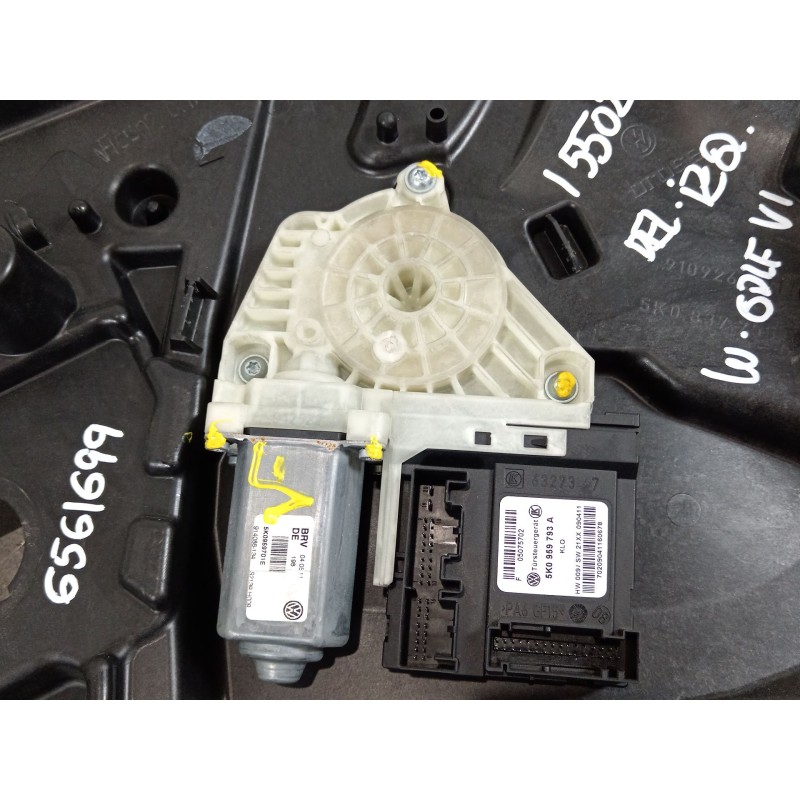 Recambio de elevalunas delantero izquierdo para volkswagen golf vi (5k1) 2.0 tdi referencia OEM IAM 5K0837461D 5K1837729AA 5K095