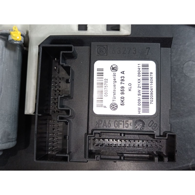 Recambio de elevalunas delantero izquierdo para volkswagen golf vi (5k1) 2.0 tdi referencia OEM IAM 5K0837461D 5K1837729AA 5K095