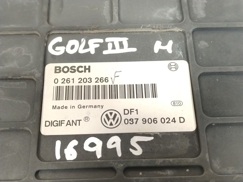 Recambio de centralita motor uce para volkswagen golf iii (1h1) 2.0 referencia OEM IAM 037906024D 0261203266 