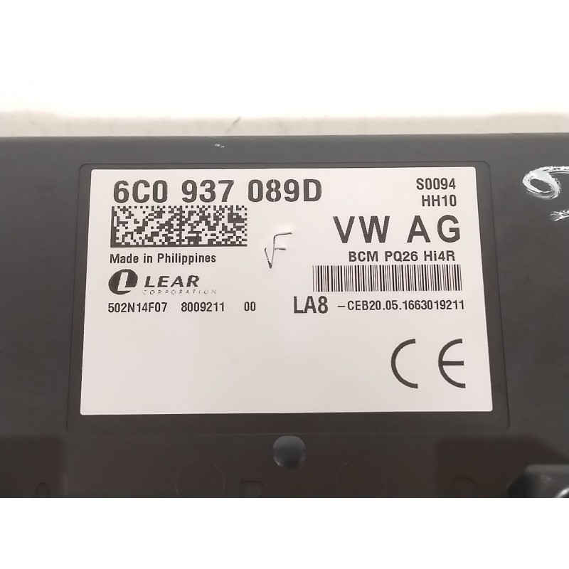 Recambio de modulo electronico para seat ibiza iv (6j5, 6p1) 1.2 tsi referencia OEM IAM 6C0937089D BCMPQ26 502N14F07
