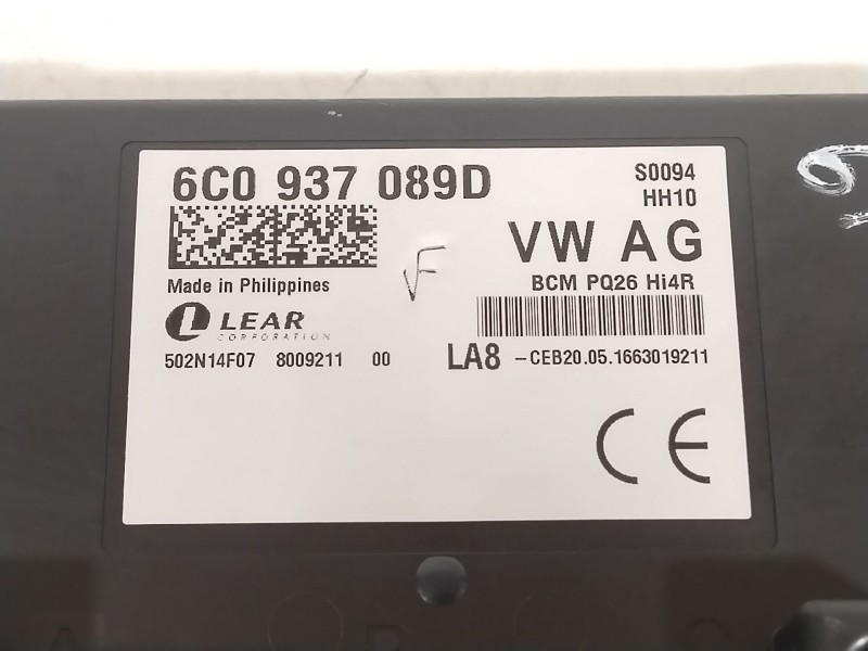Recambio de modulo electronico para seat ibiza iv (6j5, 6p1) 1.2 tsi referencia OEM IAM 6C0937089D BCMPQ26 502N14F07