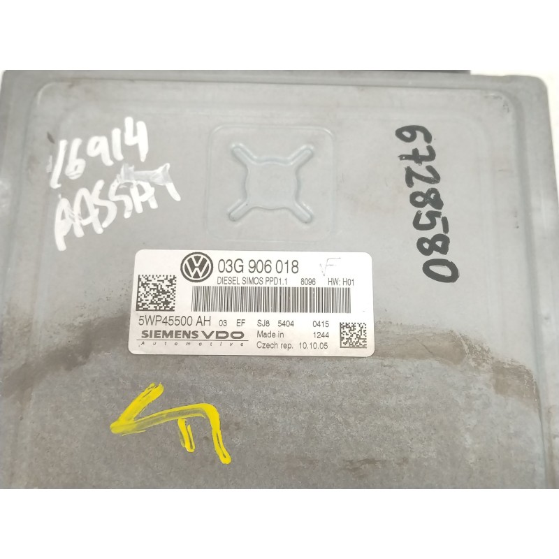 Recambio de centralita motor uce para volkswagen passat b6 (3c2) 2.0 tdi referencia OEM IAM 03G906018 5WP45500AH 