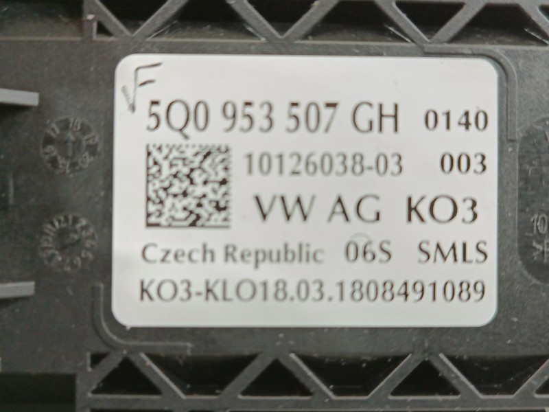Recambio de mando intermitentes para volkswagen golf vii sportsvan advance referencia OEM IAM 5Q0953507GH 5Q0953513P 