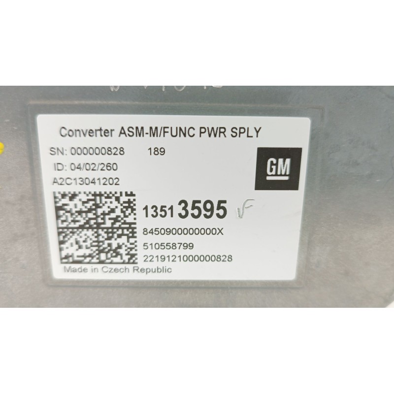 Recambio de modulo electronico para opel astra k (b16) 1.6 cdti (68) referencia OEM IAM 13513595 510558799 A2C13041202